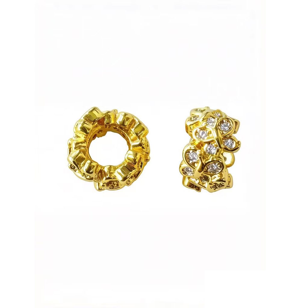 10Pcs Zircon Pave Copper Butte - Women Accessories Bracelet บทวิจารณ์และราคา