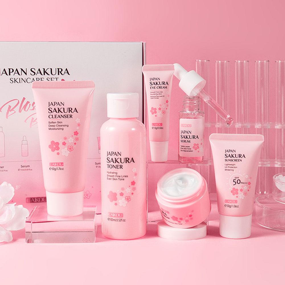 Sakura Skin Care Sets Gift Set - Women Accessories Gift Box บทวิจารณ์และราคา