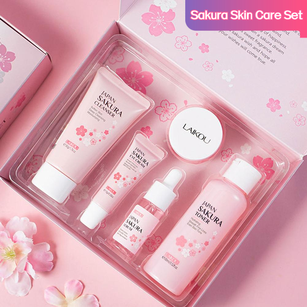 5/3pcs/Set Sakura Skin Care Se - Women Accessories Gift Box บทวิจารณ์และราคา