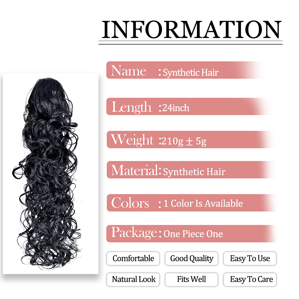 Curly Wavy Ponytail Hair Exten - Hair Claw Clip Set บทวิจารณ์และราคา