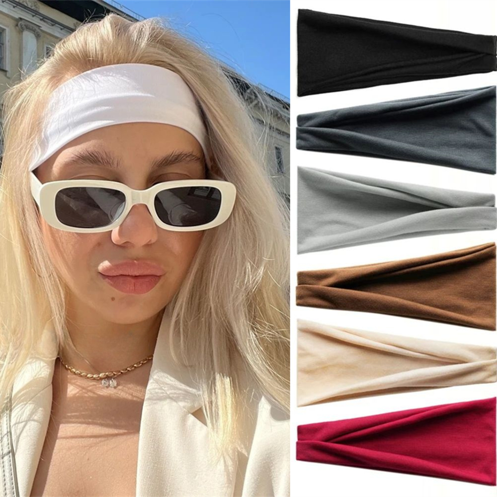 New Colorful Elastic Headband  - Women Accessories Online บทวิจารณ์และราคา