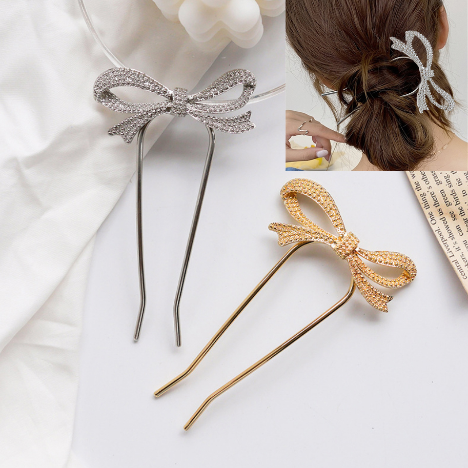 Elegant Women Bowknot Hairpins - Women'S Accessories Designer บทวิจารณ์และราคา