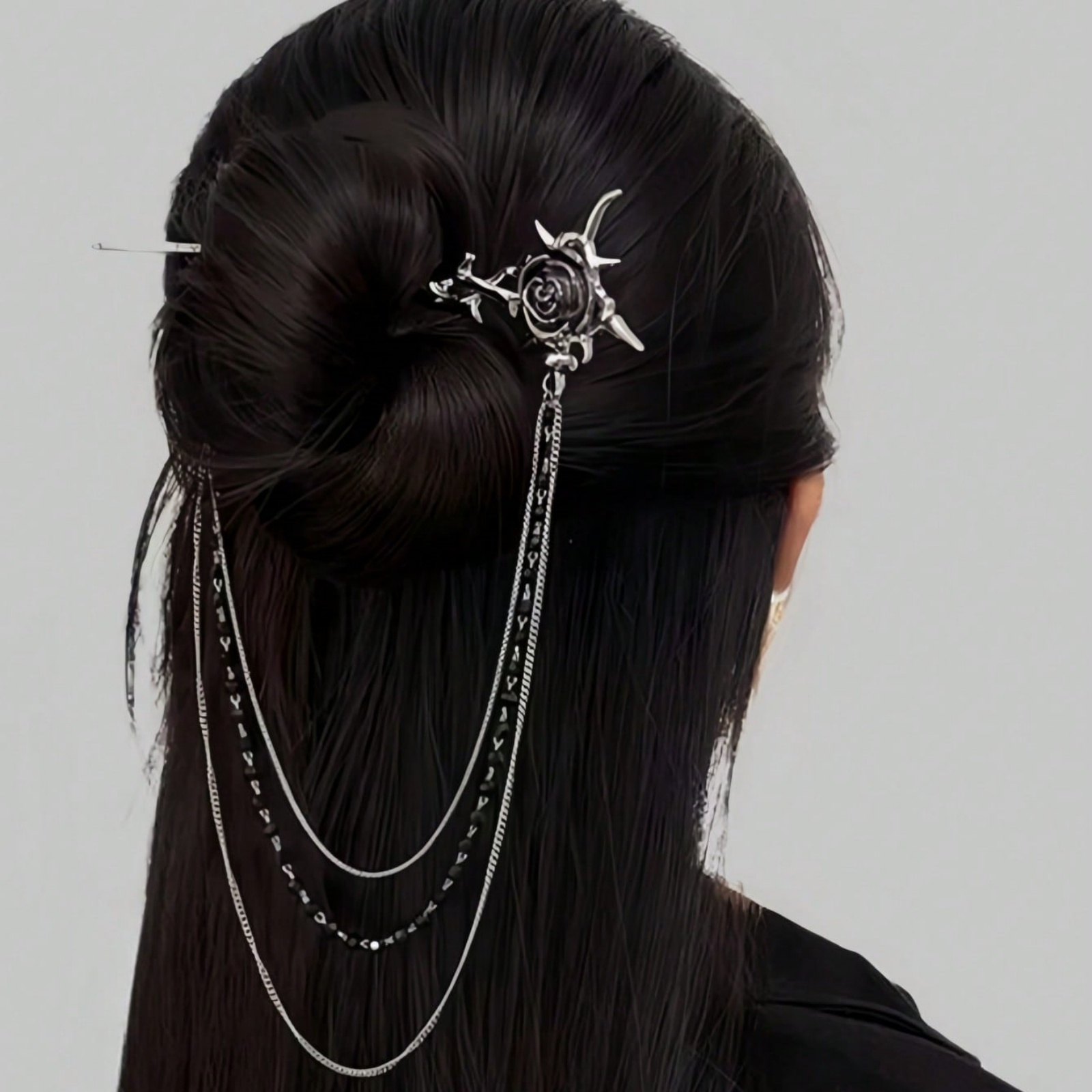 1PC Gothic Punk Thorn Rose Tas - Women Accessories Chain บทวิจารณ์และราคา