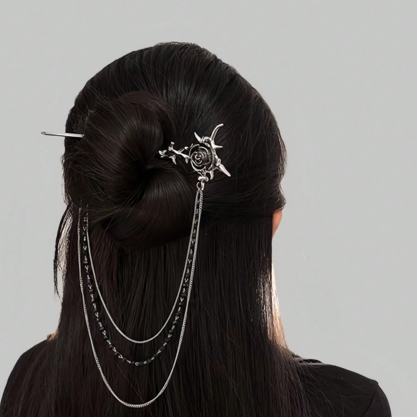 1PC Gothic Punk Thorn Rose Tas - Women Accessories Chain บทวิจารณ์และราคา