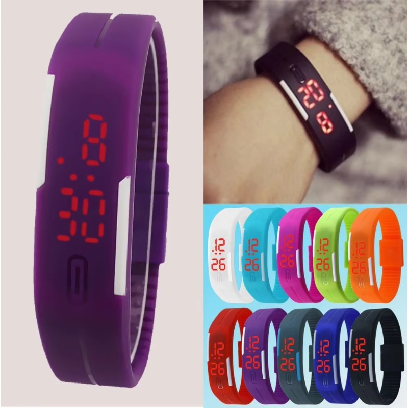 New Digital LED Watches Candy  - Women Accessories Display บทวิจารณ์และราคา