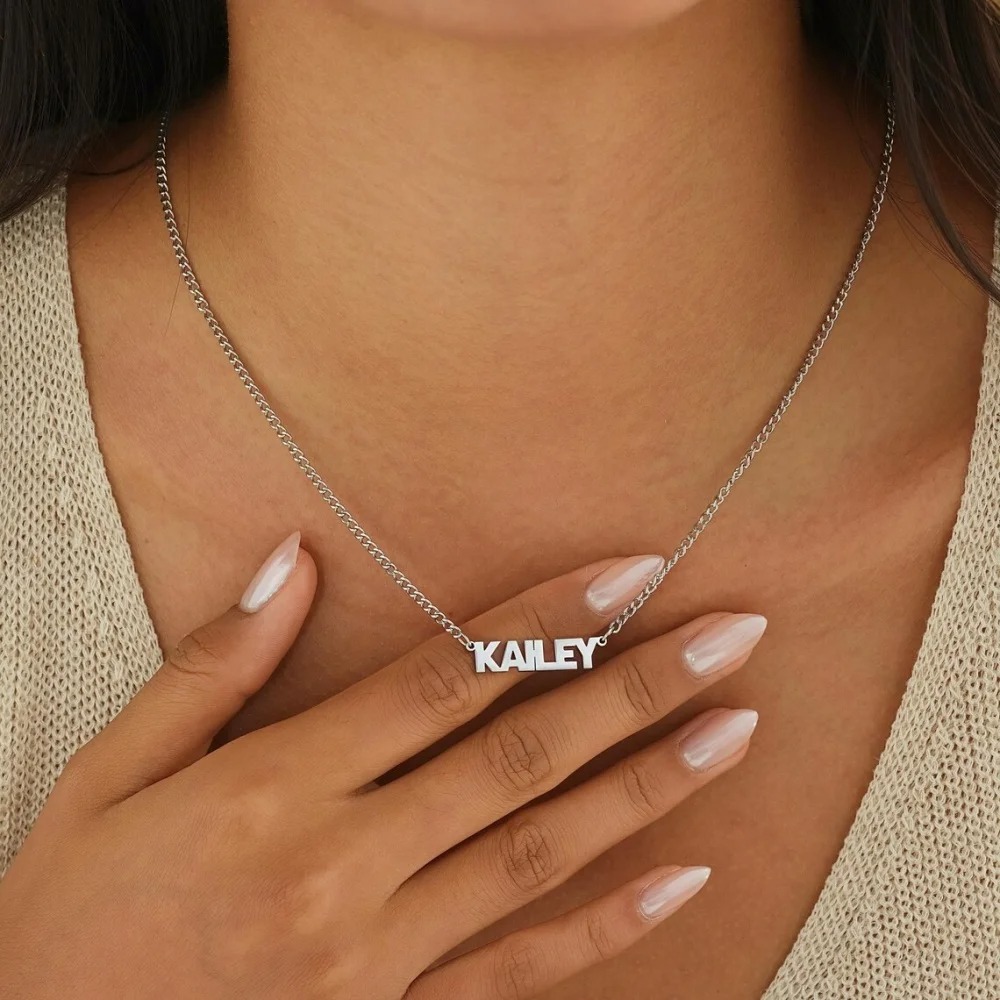 Customized Name Necklace with  - Women Accessories Gift Box บทวิจารณ์และราคา