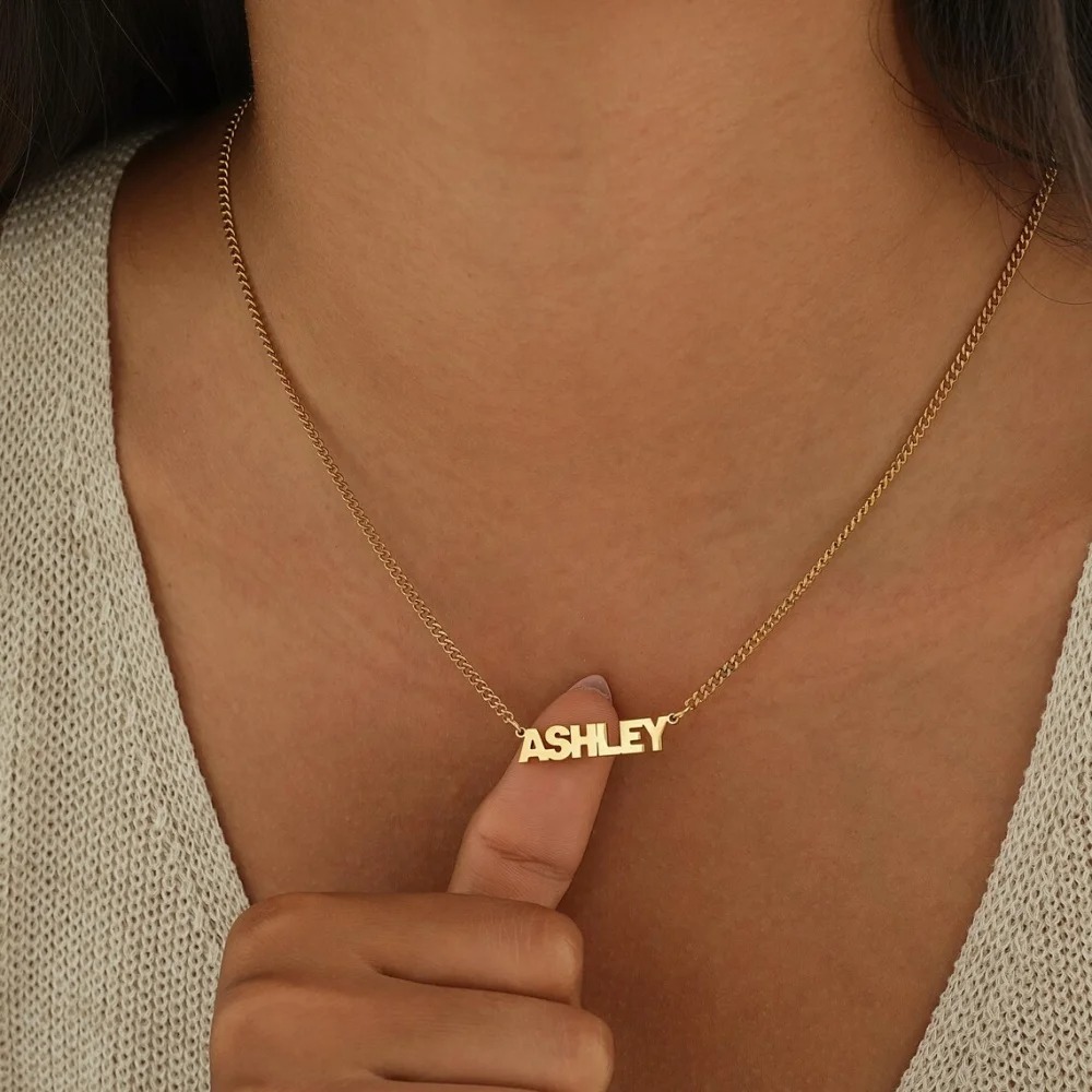 Customized Name Necklace with  - Women Accessories Gift Box บทวิจารณ์และราคา