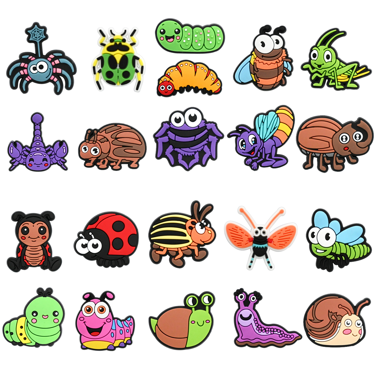 Cute Insect Shoe Charms for Cr - Women'S Accessories For Crocs บทวิจารณ์และราคา