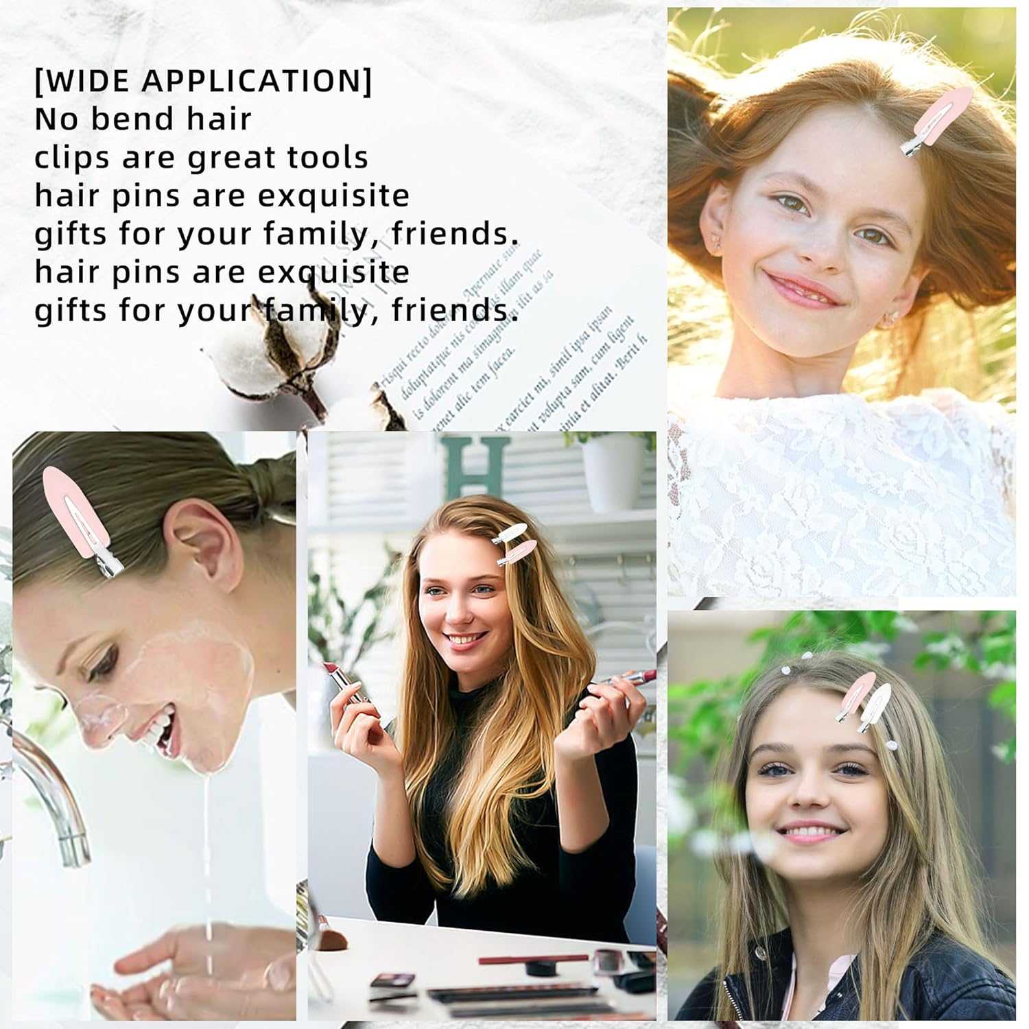 20pcs No Crease Basic Hair Cli - Women Accessories Online บทวิจารณ์และราคา