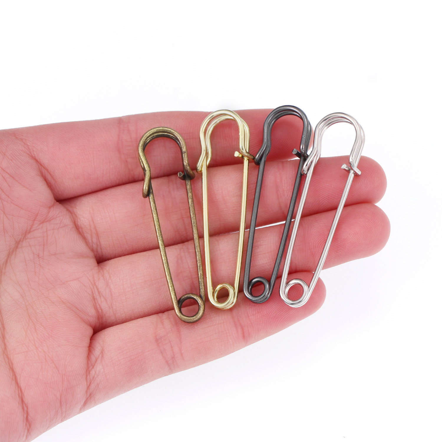 20Pcs 50mm Metal Safety Pins S - Brooch Pin Gold บทวิจารณ์และราคา