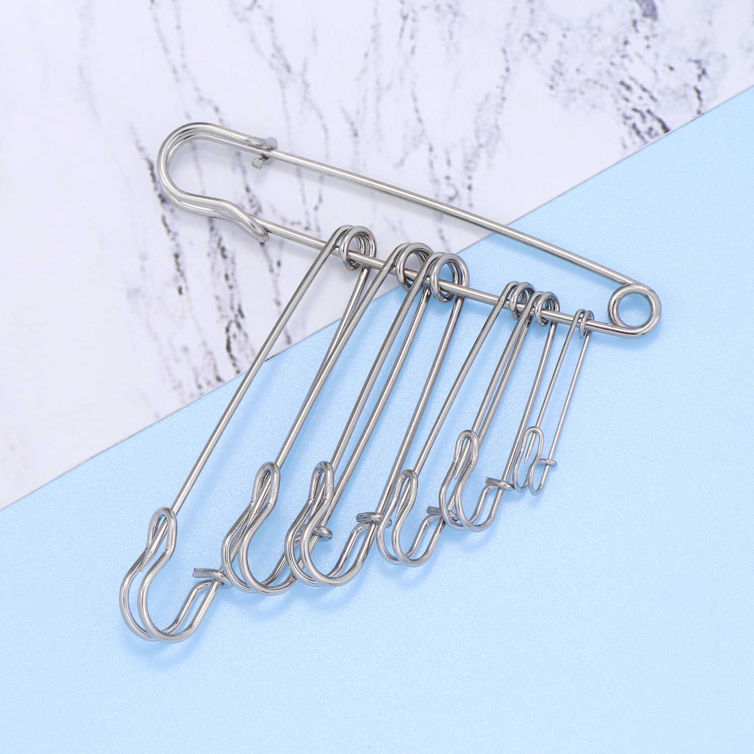 20Pcs 50mm Metal Safety Pins S - Brooch Pin Gold บทวิจารณ์และราคา