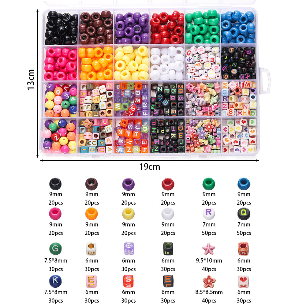 1 Box Colorful Acrylic Pony Be - Women Accessories Bracelet บทวิจารณ์และราคา