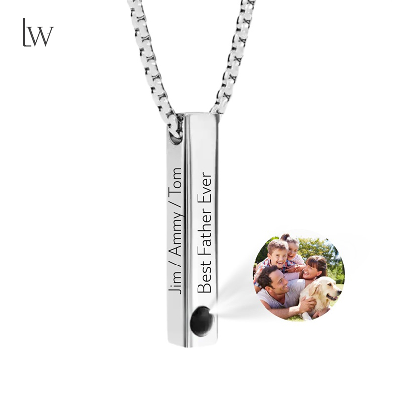 Custom Picture Name Necklace P - Women Accessories Gift Box บทวิจารณ์และราคา