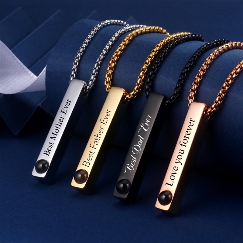 Custom Picture Name Necklace P - Women Accessories Gift Box บทวิจารณ์และราคา