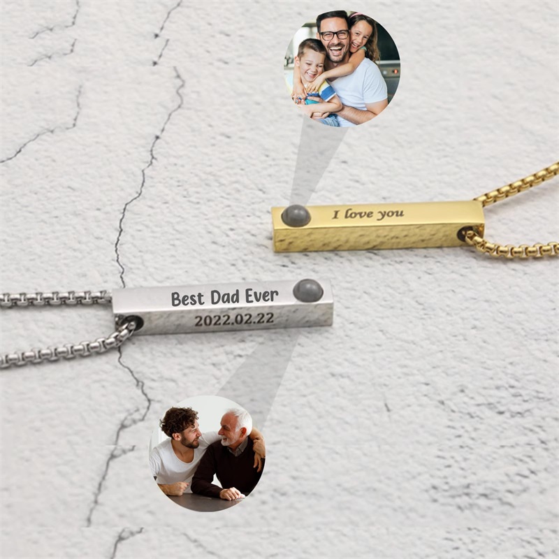 Custom Picture Name Necklace P - Women Accessories Gift Box บทวิจารณ์และราคา